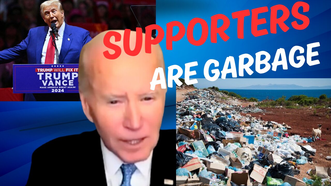 Joe Biden Calls Trump Supporters ... "GARBAGE" ... But I Ain't Mad at Him