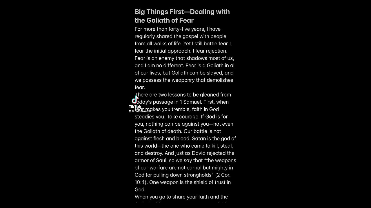 Remember that God is bigger than all of your fears.