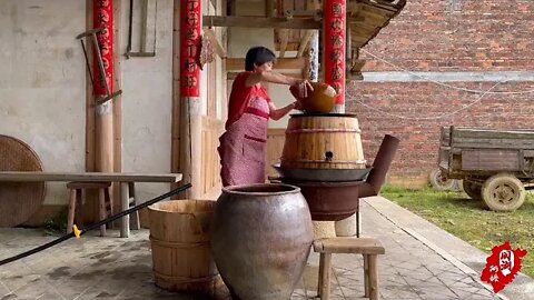 Ancestral instruments for 50 years, ancient method of brewing rice wine!!12