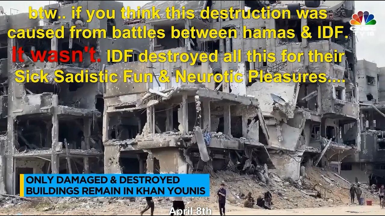 Khan Younis Jaw Dropping Staggering Destruction Everywhere From Sick Sadistic IDF Troops Having Fun