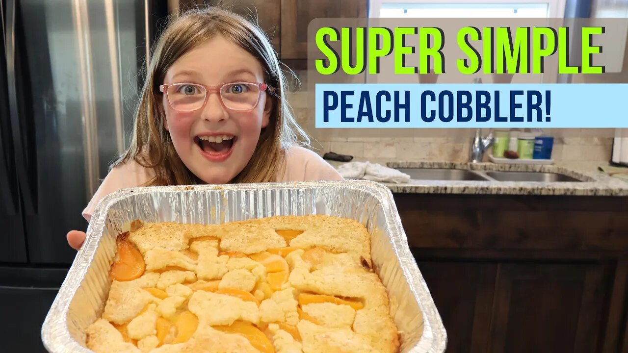 Easy Peach Cobbler | Fire Department Auction!