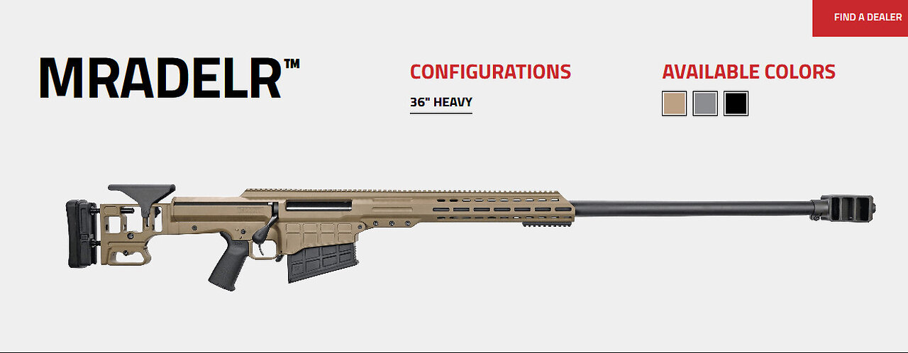 Barrett MRADELR .50 Cal Long Range Rifle - SHOT Show 2024