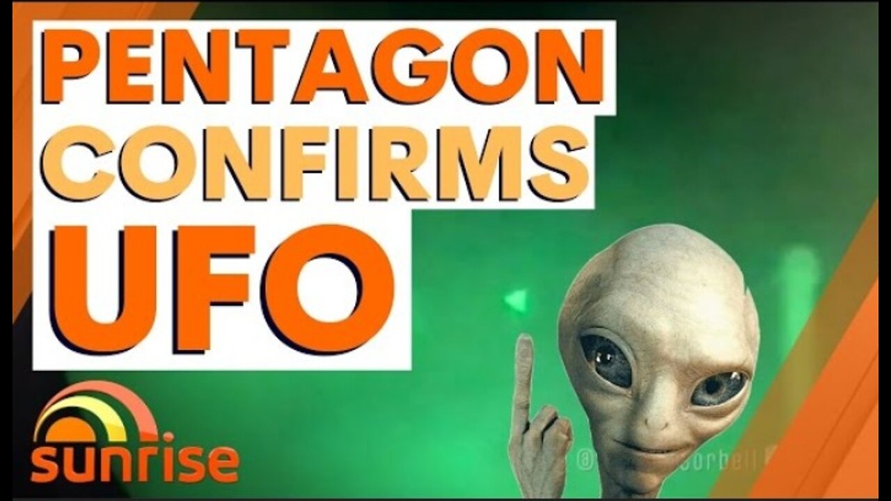 UFO caught on camera: Pentagon confirms leaked images and video are real | 7NEWS
