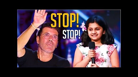 Simon Cowell STOPS 10 Year-Old Indian Girl Mid-Performance