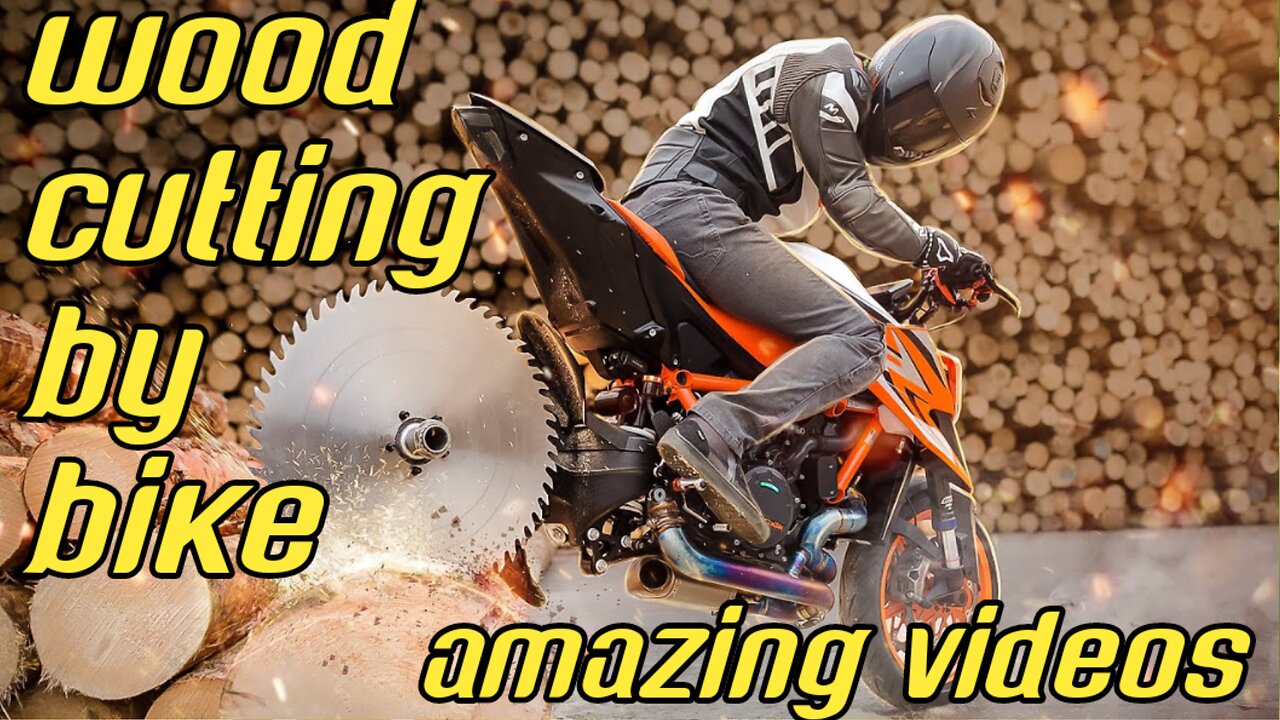 Wood cutting 🪚 by KTM bike 🏍️|| amazing videos|| amazingboy