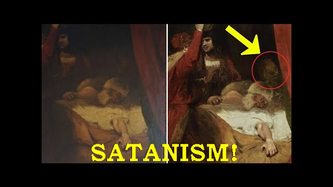 Must See! Devil Like Figure Restored In Famous Painting Made By A Satanic Mason!