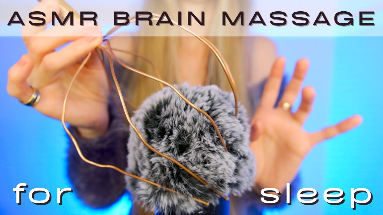 ASMR 💤 Seriously relaxing Brain Massage 🧠 Indian Head Massage - Fluffy Mic scratching - NO TALKING