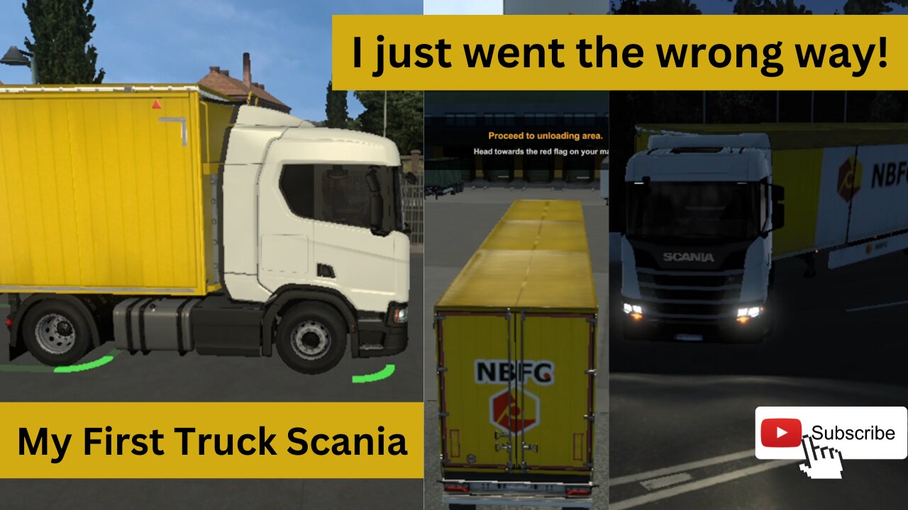 First Job with Scania in Euro Truck Simulator