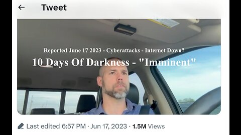 "10 Days of Darkness - Imminent" Internet Down?