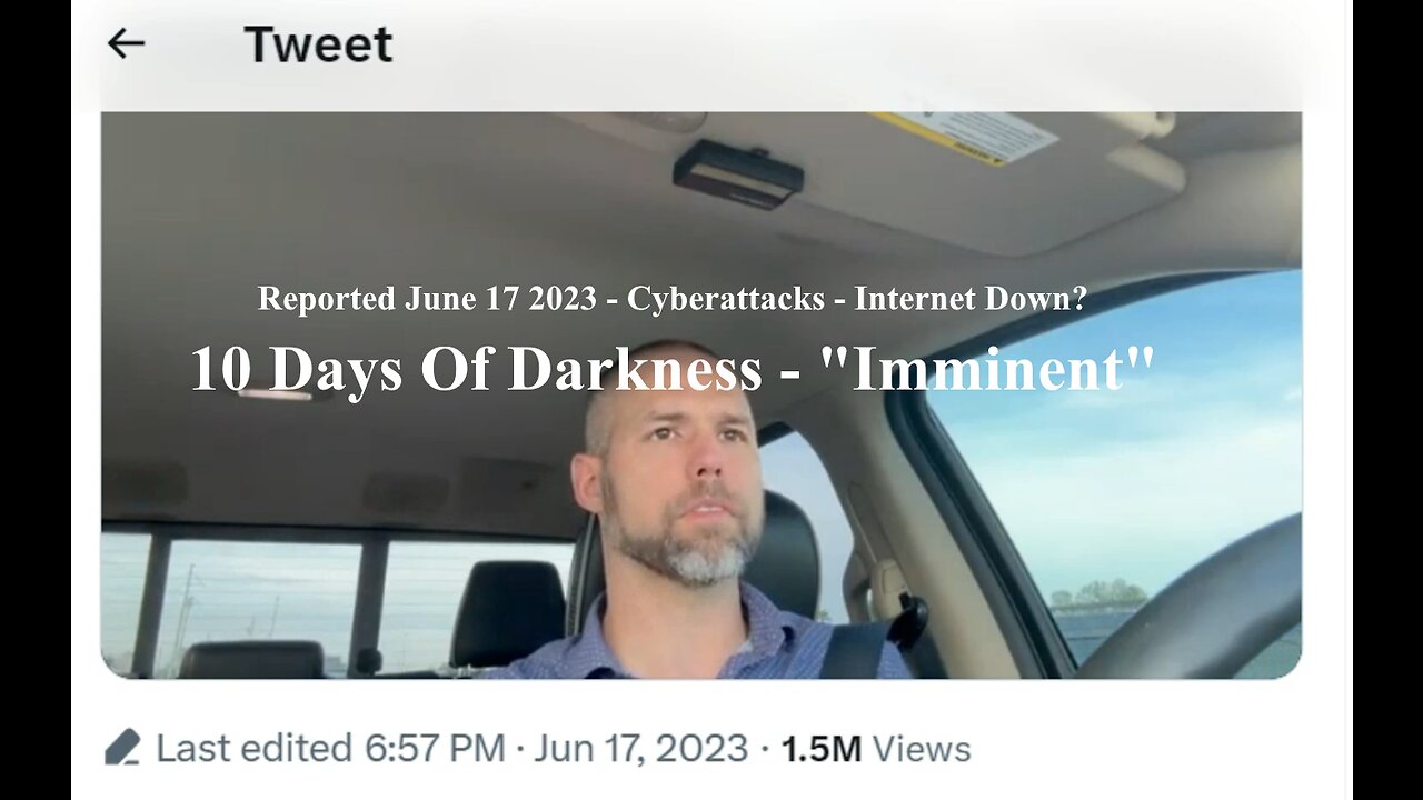 "10 Days of Darkness - Imminent" Internet Down?