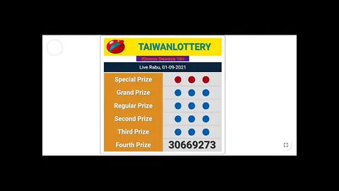 Live Draw Taiwan hari ini