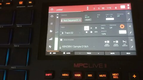 Second Beat With The MPC LIVE II.