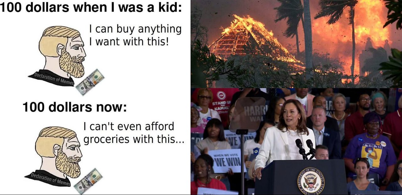 Maui Wildfire 1 Year Later With Craig Jardula, Kamala Dismisses Protesters, Biden's Mental Decline