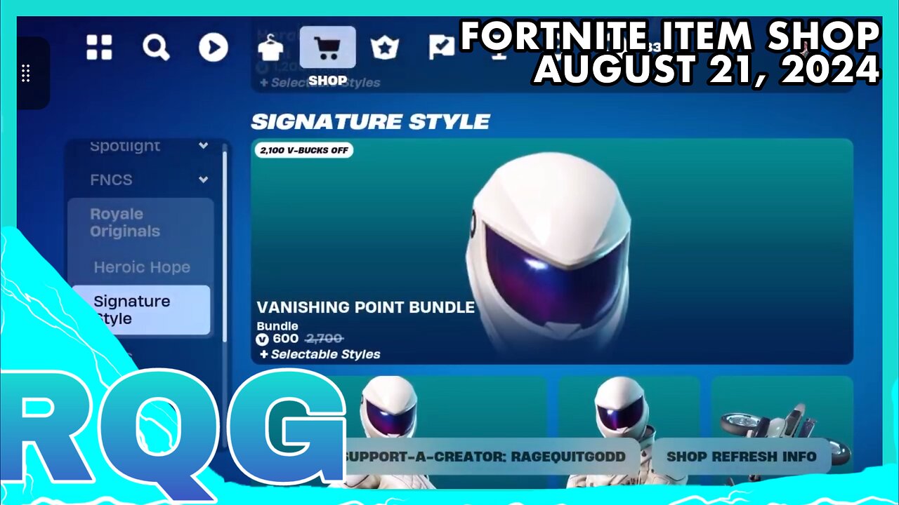 BACK UP PLZ! THEY DIDN’T UPDATE THIS BUNDLE IMAGE… FORTNITE ITEM SHOP (August 21, 2024)