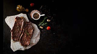 T-Bone Steaks with Asian-Style Mushrooms