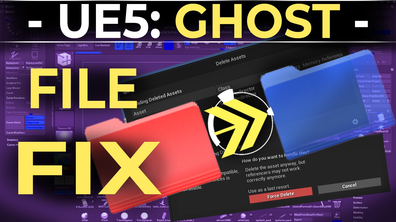 UE5: Fixing GHOST Files (Updating Redirectors)