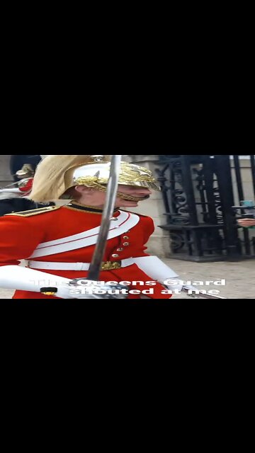 The Queens Guard Shouts At me #horseguardsparade