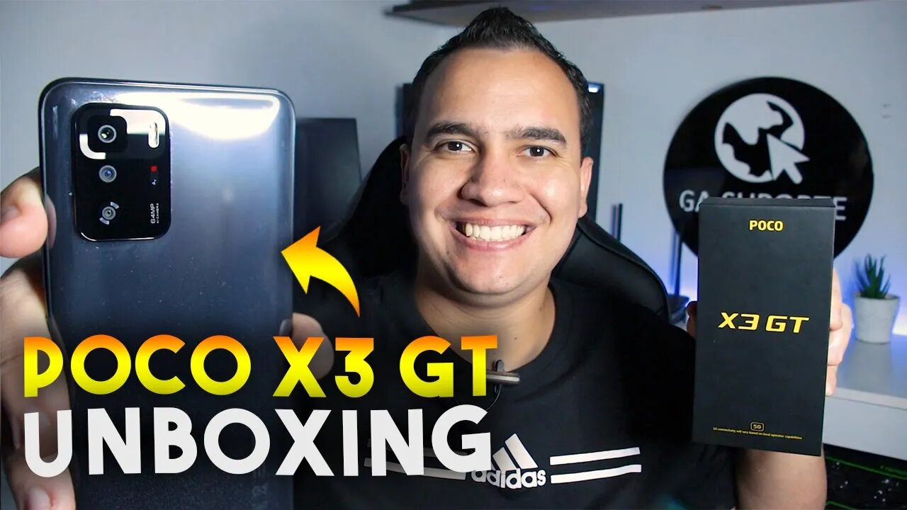 Poco X3 GT, com CÂMERA de 64MP e TELA DE 120Hz! Unboxing e Impressões