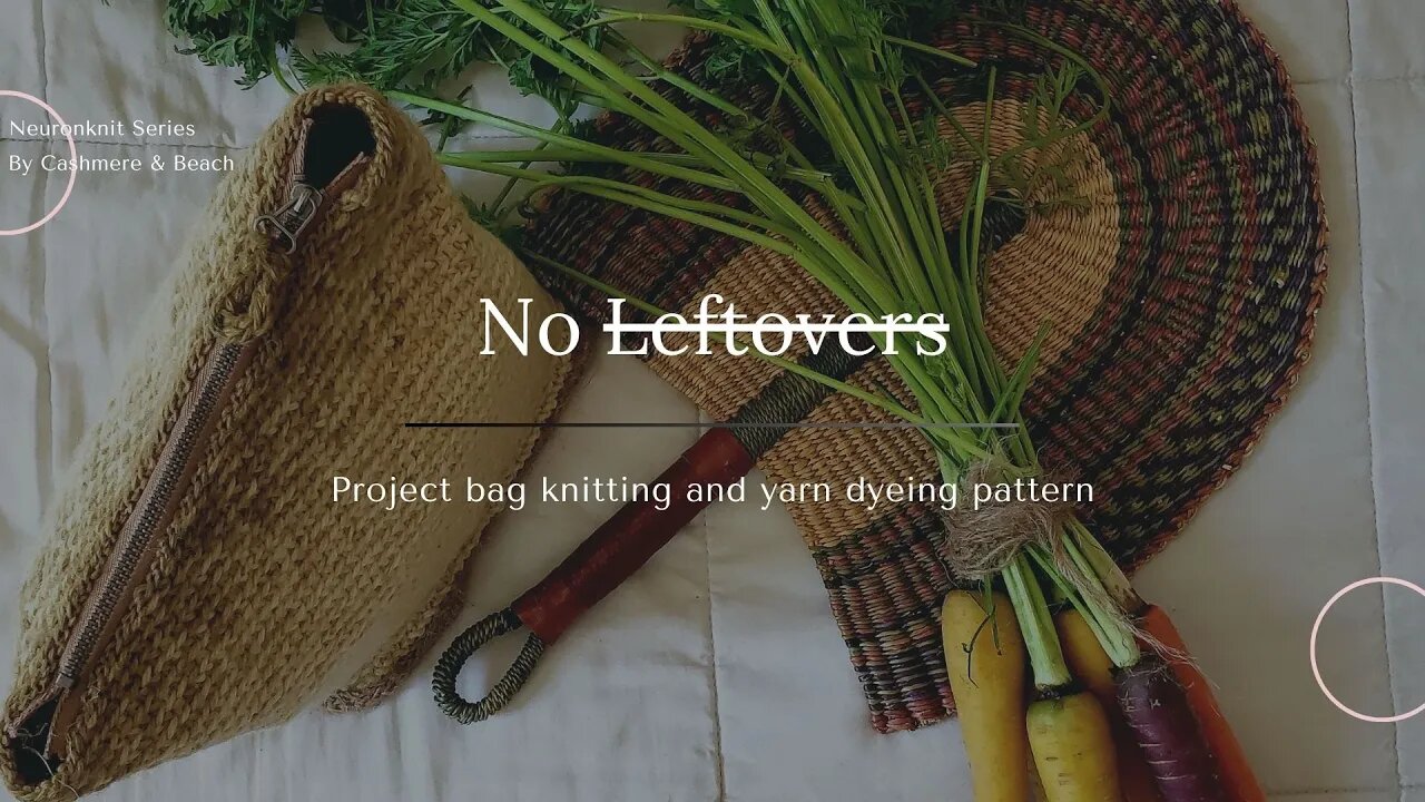 No Leftovers Project Bag knitting and yarn dying pattern