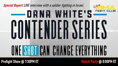 2023 | Dana White's Contender Series - Week 10 Pre-Fight Show & Watch Party!