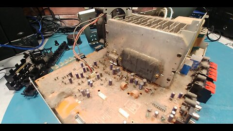 Technics SA-EX410 Rebuild part 1. this unit is nasty.