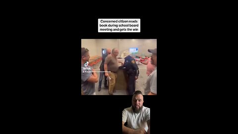 A concerned citizen reads part of a provocative book during a school board meeting gets the WIN!