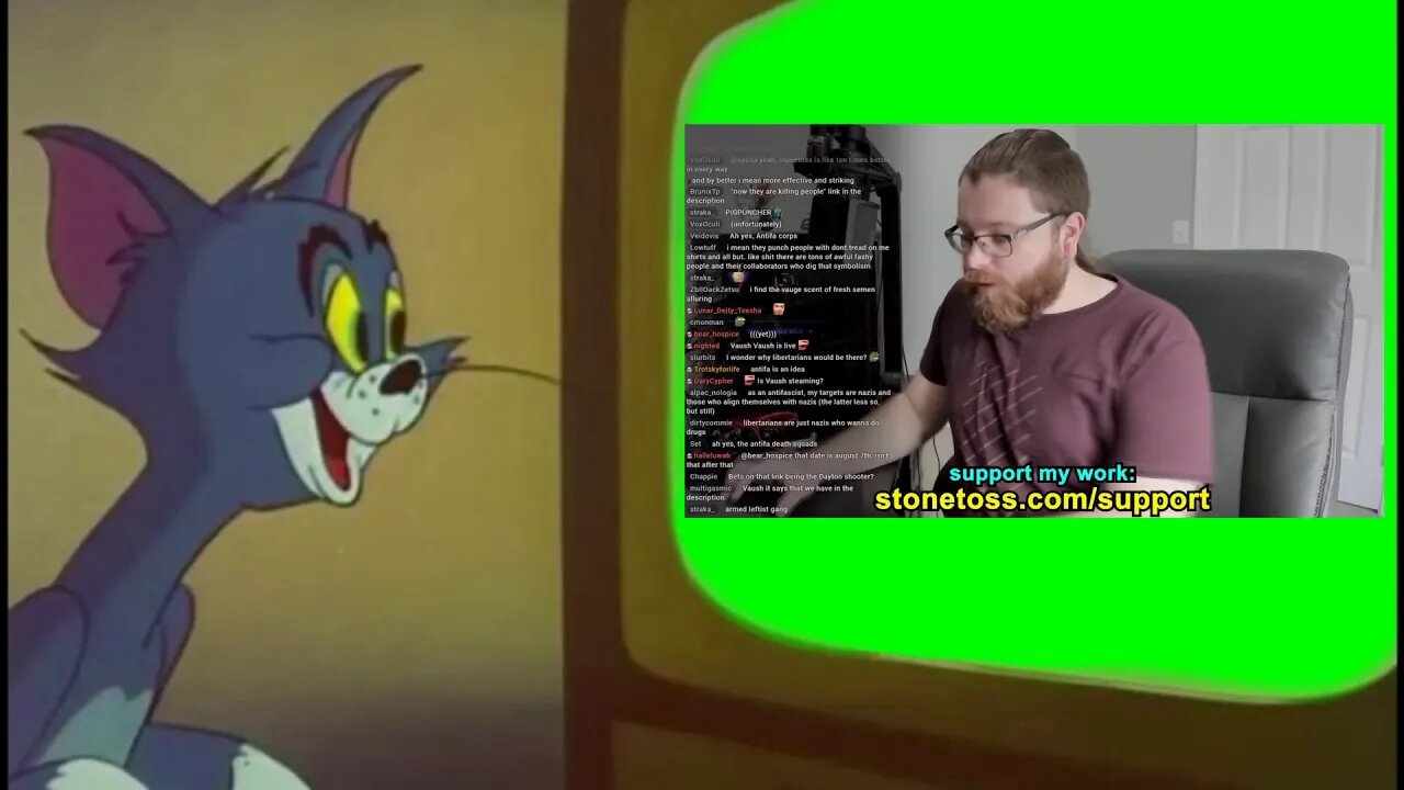 tom laughs at vaush