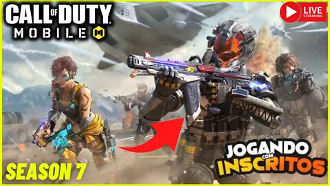 🔥 LIVE CALL OF DUTY MOBILE 🔥 - NOVAS SKINS TEMPORADA 7 PASSE DE BATALHA -