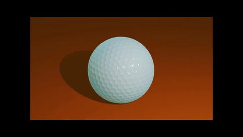 Bola de Golfe Blender 3D