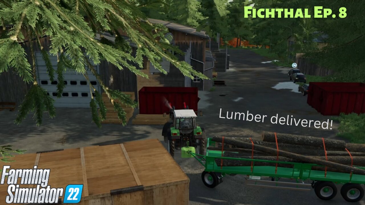 Fichthal EP 8 | Farmsim 22 | Working on the chickens and trees.