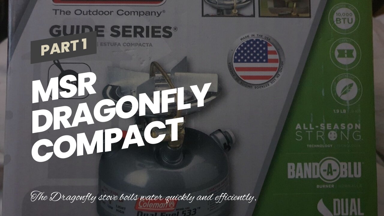 MSR Dragonfly Compact Liquid Fuel Camping and Backpacking Stove