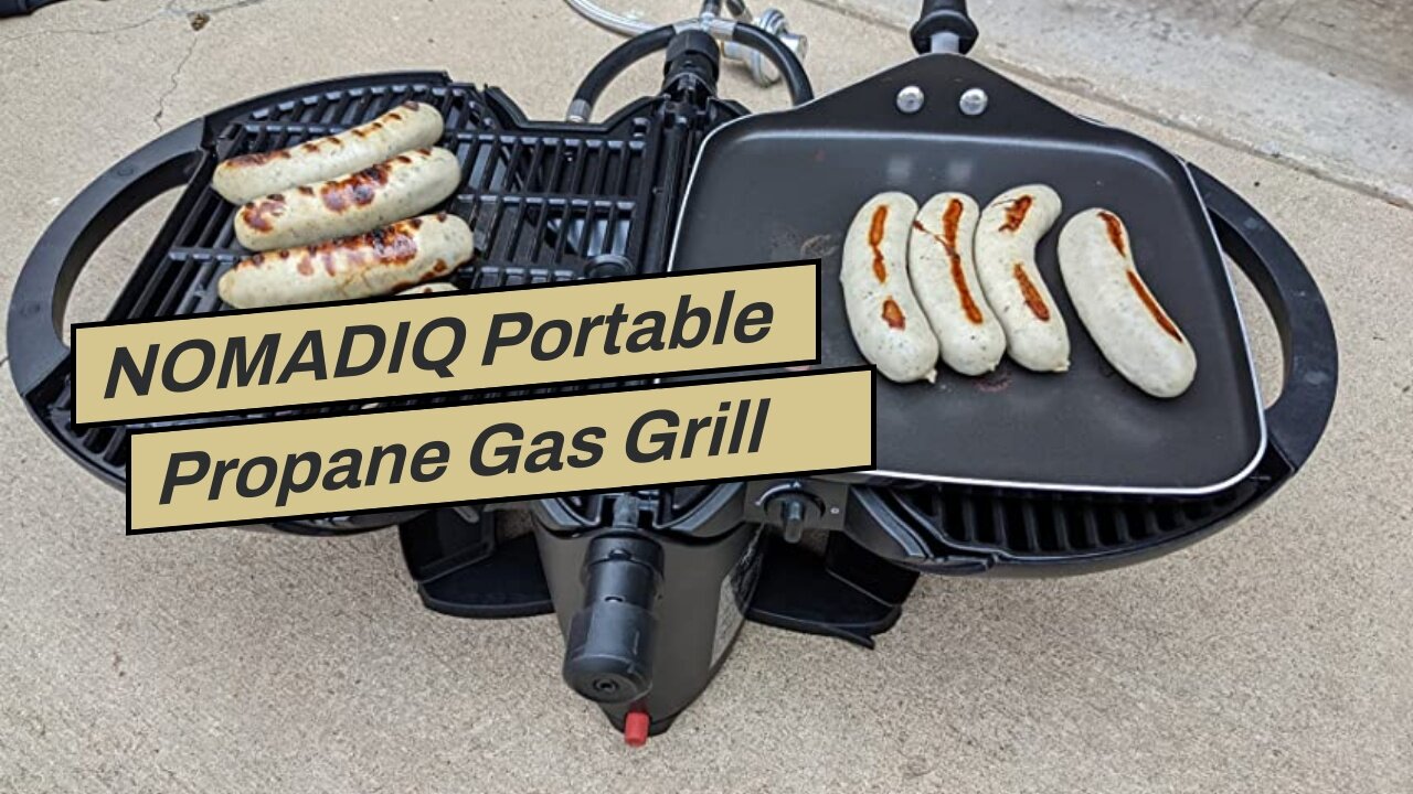 NOMADIQ Portable Propane Gas Grill Great Father's Day...