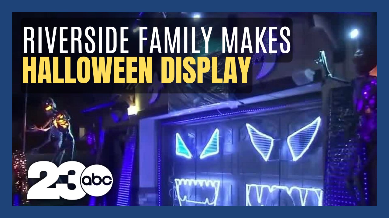 Riverside family creates Halloween display for community