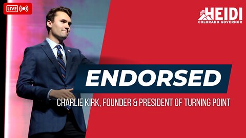 Charlie Kirk Endorses Heidi Ganahl