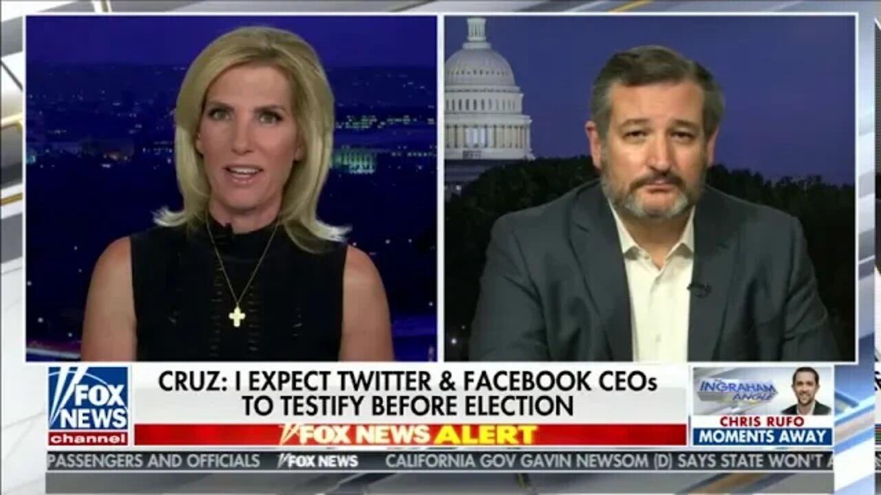 Cruz on Fox News Calls Out Twitter & Facebook for Brazen Censorship & Election Interference