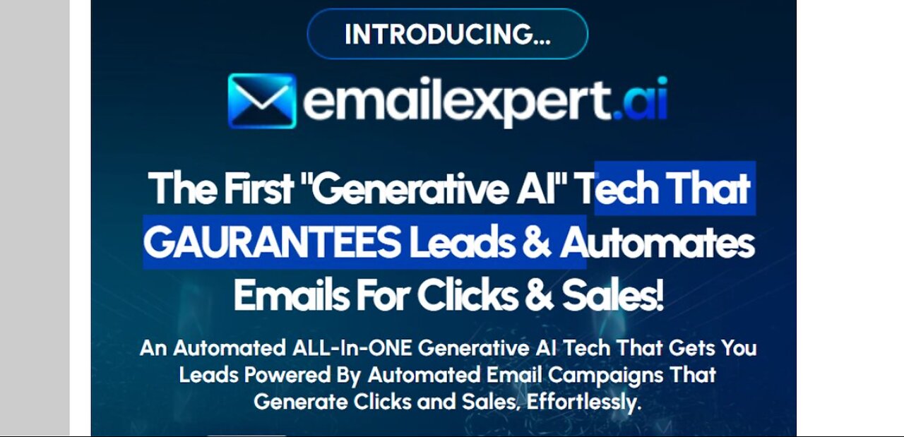 Email Expert AI Demo: advanced “Generative AI” that delivers verified, targeted leads instantly