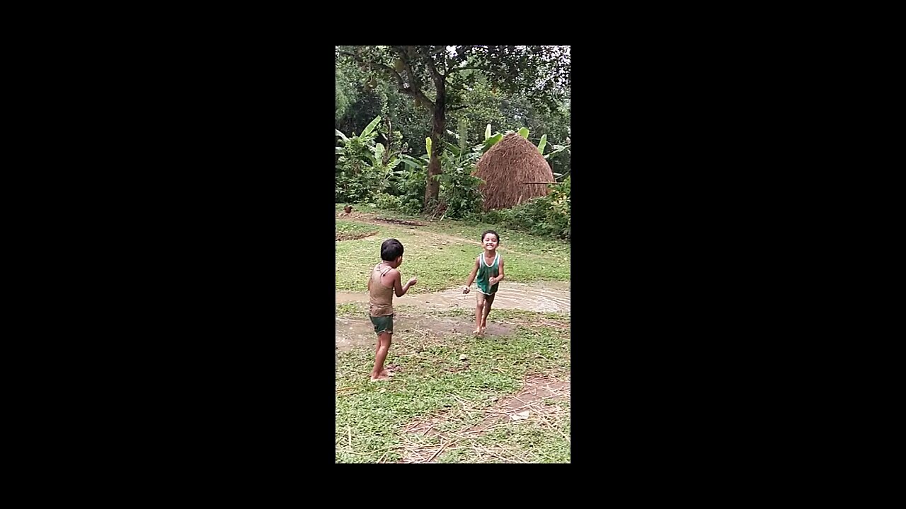 Cute kids play