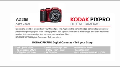 KODAK PIXPRO AZ255-BK 16MP Digital Camera