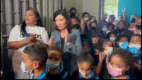 Day After Election, NY Governor Flew To PR To Dance With Masked Kids