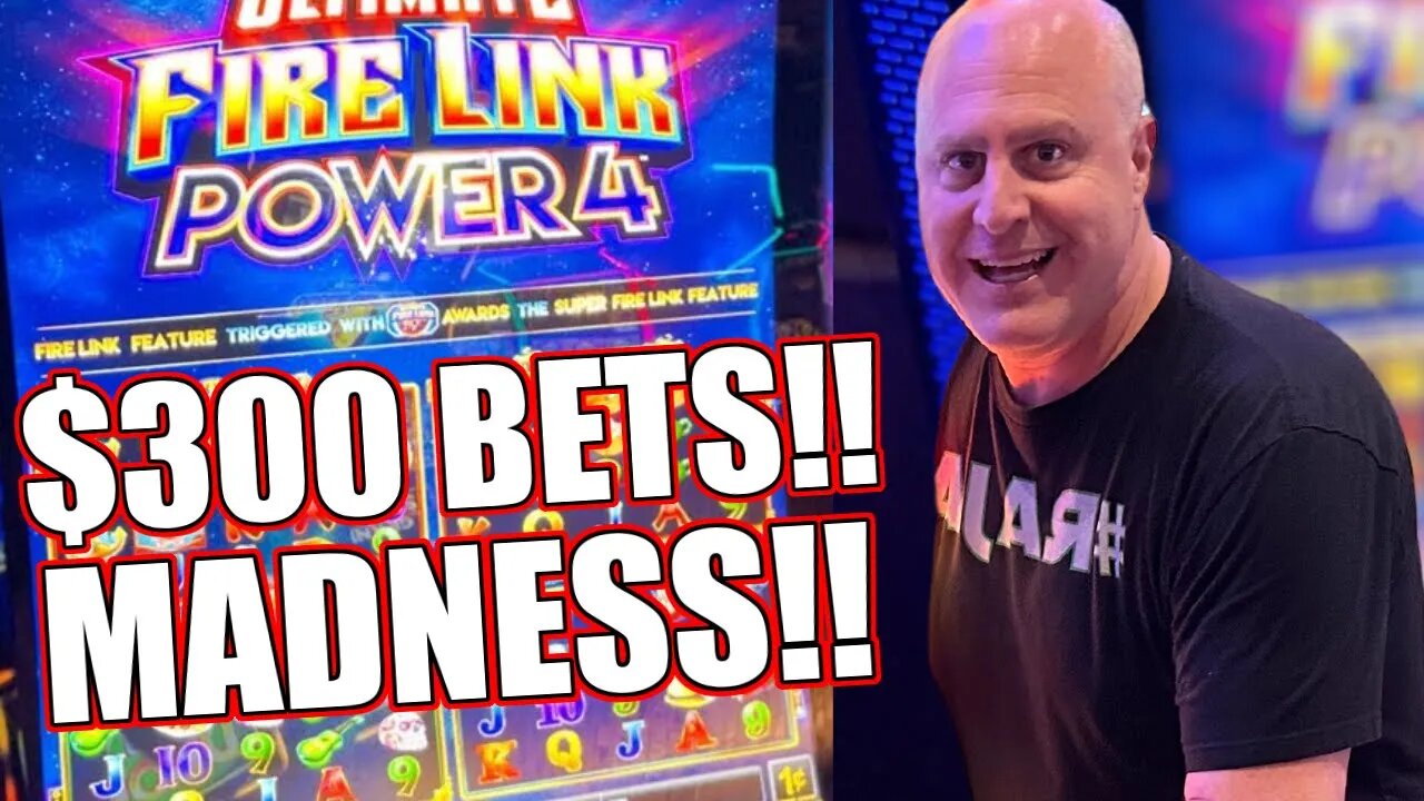 PURE MADNESS!!! 🤪 Crazy High Limit $300 Spins on Ultimate Fire Link!!!