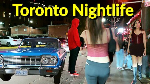 【4K】Friday Nightlife Downtown Toronto Canada 🇨🇦