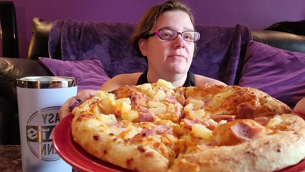 Dr.Oetker Frozen hawaiian Pizza Mukbang Asmr