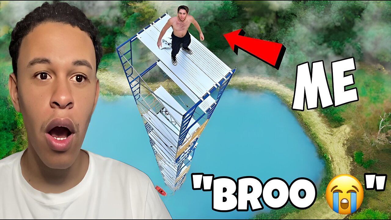 Terry Simmons Reacts To I Built a 70FT High Dive in My Backyard!