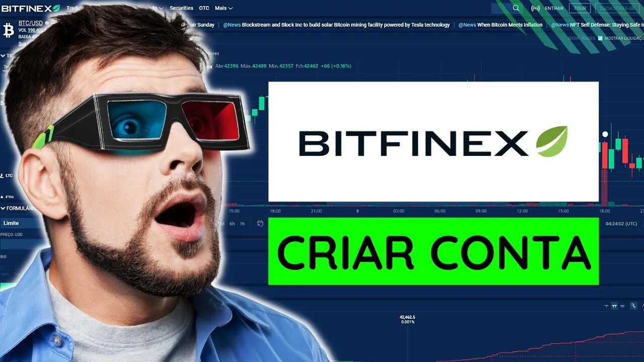 📈 BITFINEX - Criar uma Conta de Usuario na CORRETORA BITFINEX