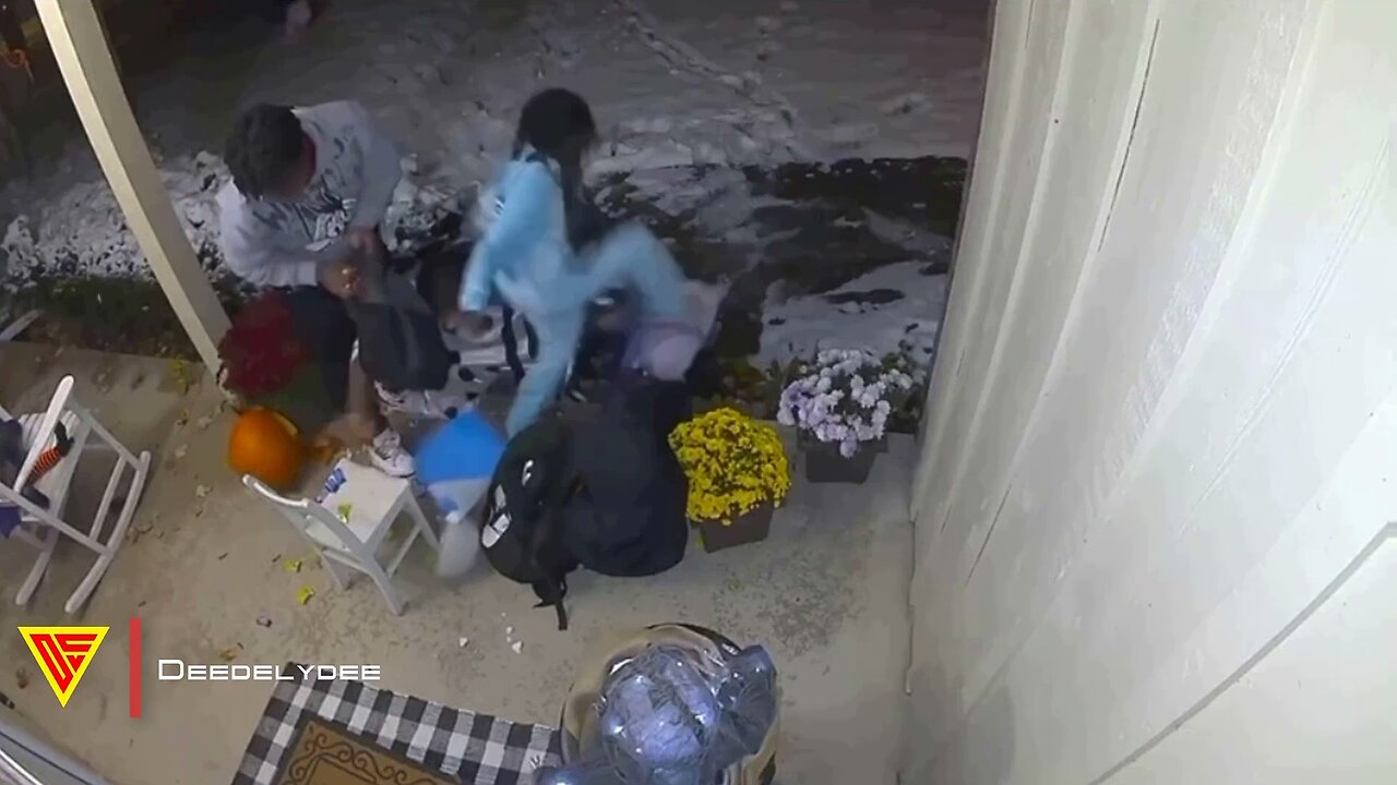 Trick or Treaters Gone Wild | Doorbell Camera Video