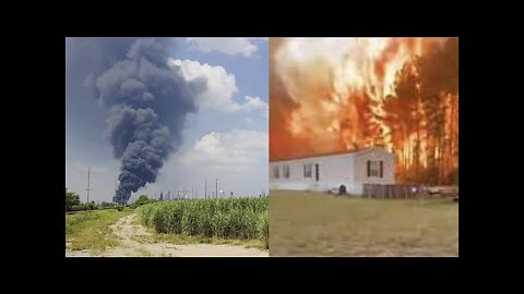 LOUISIANA IS BURNING! CHEMICAL PLANT EXPLOSIONS & WILDFIRES! IS ANYONE SEEING THE PATTERN YET_