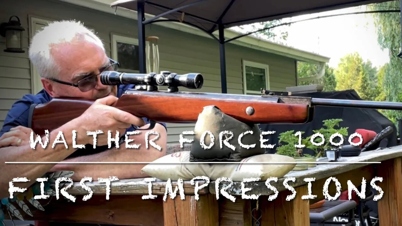 Walther force 1000 .177 break barrel pellet rifle. First impressions. Chrony and trigger pull.