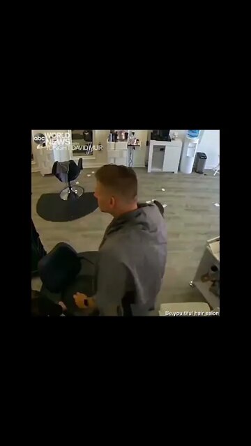 wild animal invades a barber Shop !!!
