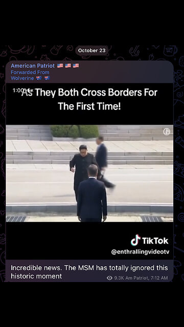 Incredible news. The MSM has totally ignored this historic moment - wow😳