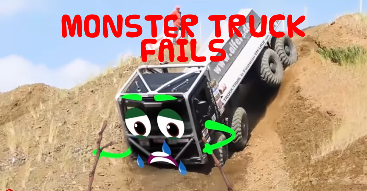 MONSTER TRUCK OFF ROAD CRASHES AND FAILS